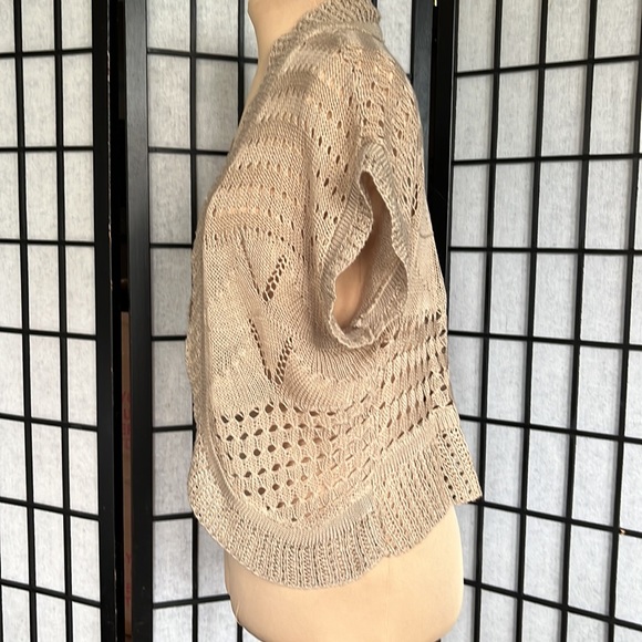 Questions by Say What Taupe Open Front Sweater PM - Picture 5 of 9